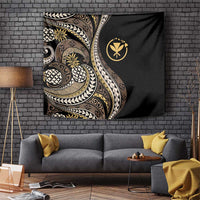 Hawaii Pineapple Brown Tribal Pattern Tapestry - Polynesian Pride