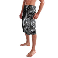 Hawaii Pineapple Gray Scale Tribal Pattern Lavalava - Polynesian Pride