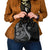 Hawaii Pineapple Gray Scale Tribal Pattern Shoulder Handbag - Polynesian Pride