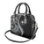 Hawaii Pineapple Gray Scale Tribal Pattern Shoulder Handbag - Polynesian Pride