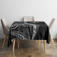 Hawaii Pineapple Gray Scale Tribal Pattern Tablecloth - Polynesian Pride