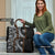 Hawaii Pineapple Gray Scale Tribal Pattern Travel Bag - Polynesian Pride