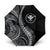 Hawaii Pineapple Gray Scale Tribal Pattern Umbrella - Polynesian Pride