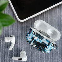 Fijian Rugby AirPods Case Grunge Palm Stylized LT01 - Polynesian Pride