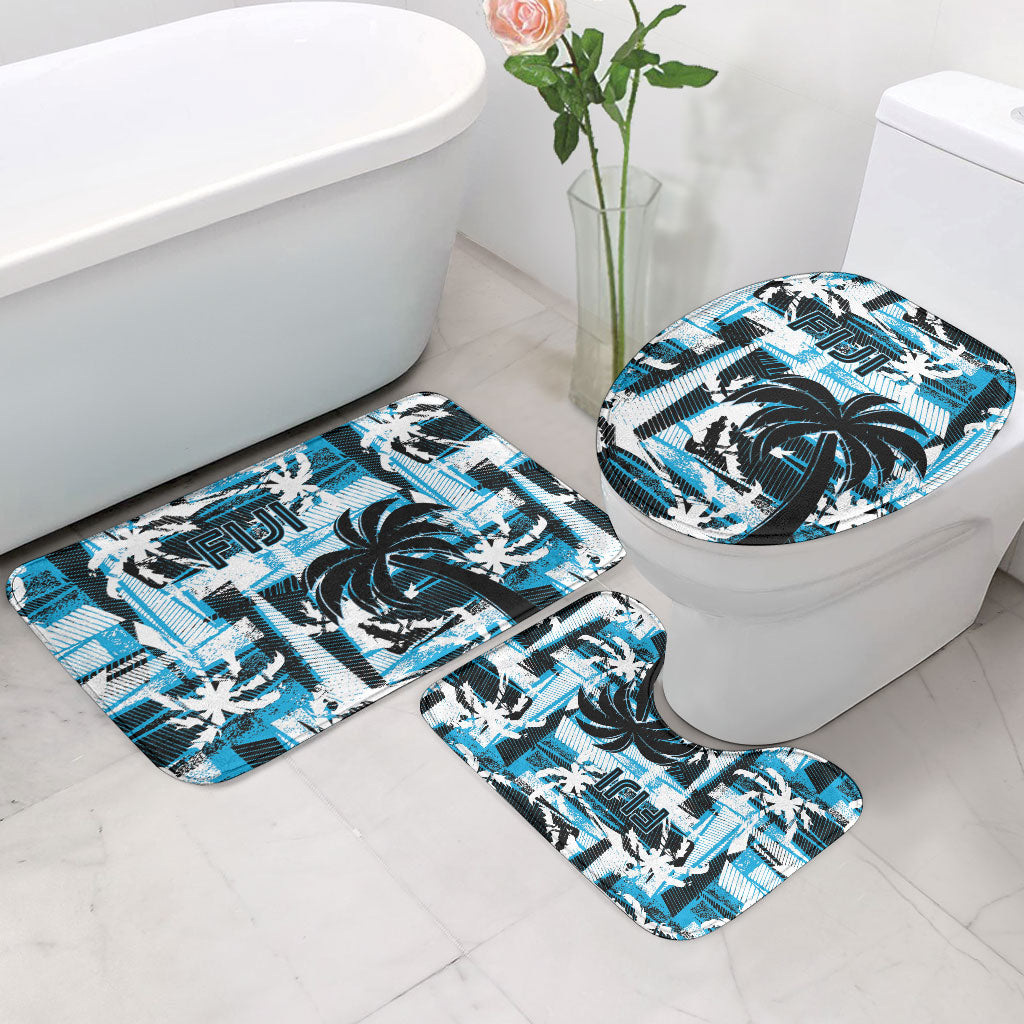 Fijian Rugby Bathroom Set Grunge Palm Stylized LT01 - Polynesian Pride