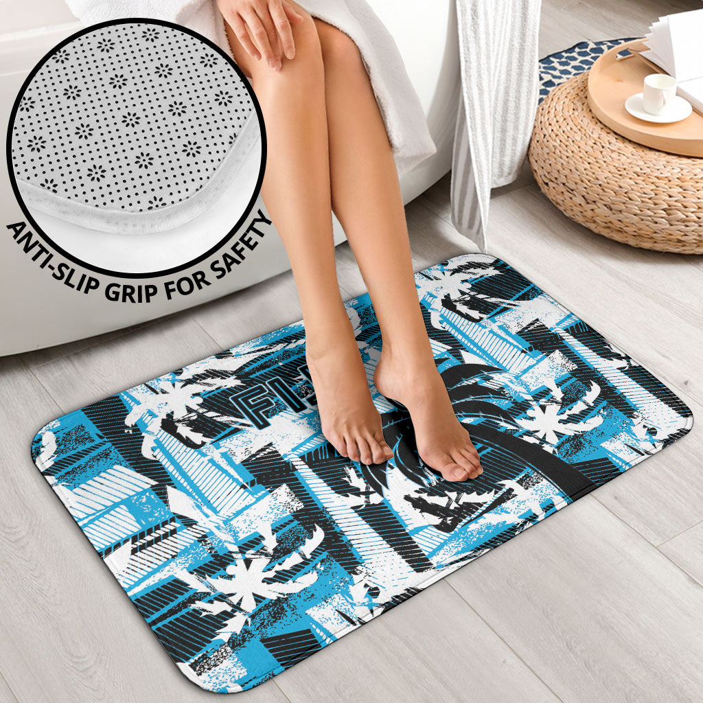 Fijian Rugby Bathroom Set Grunge Palm Stylized LT01 - Polynesian Pride