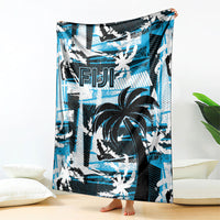 Fijian Rugby Blanket Grunge Palm Stylized LT01 - Polynesian Pride