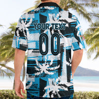Custom Fijian Rugby Hawaiian Shirt Grunge Palm Stylized LT01 - Polynesian Pride