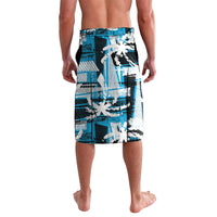Custom Fijian Rugby Lavalava Grunge Palm Stylized LT01 - Polynesian Pride