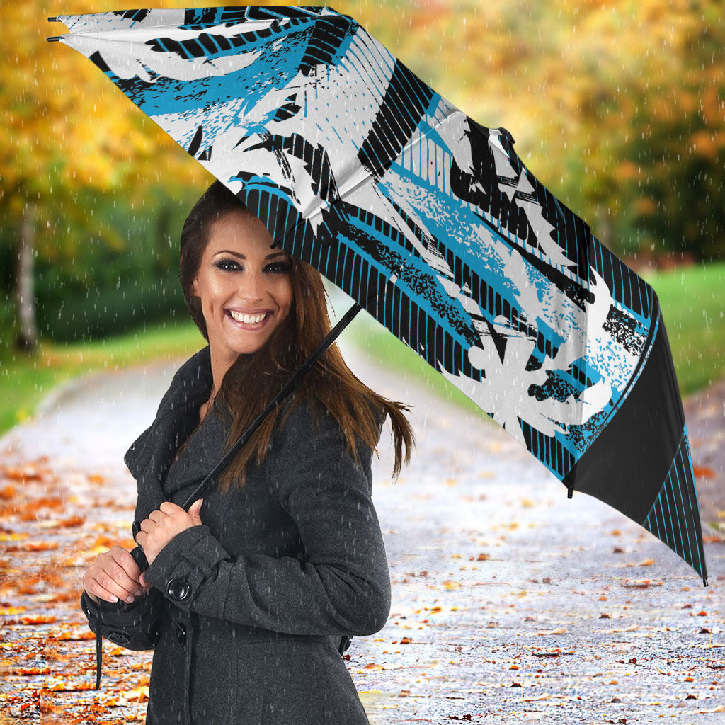 Fijian Rugby Umbrella Grunge Palm Stylized