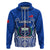 Custom Samoa Rugby Hoodie Manu Samoa Go 2023 World Cup LT01 Zip Hoodie Blue - Polynesian Pride