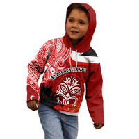 New Zealand ANZAC Waitangi Day Kid Hoodie Lest We Forget Soldier Tiki Maori Style LT03 - Polynesian Pride