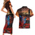 New Zealand Tui Bird Soldier ANZAC Couples Matching Short Sleeve Bodycon Dress and Hawaiian Shirt Lest We Forget LT03