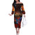 New Zealand Tui Bird Soldier ANZAC Family Matching Off Shoulder Long Sleeve Dress and Hawaiian Shirt Lest We Forget LT03
