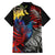 New Zealand Kohwhai Tui Bird Family Matching Puletasi and Hawaiian Shirt Silver Fern Version LT03 - Polynesian Pride