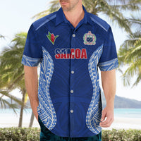 Custom Manu Samoa Rugby Hawaiian Shirt Polynesian Tattoo LT03