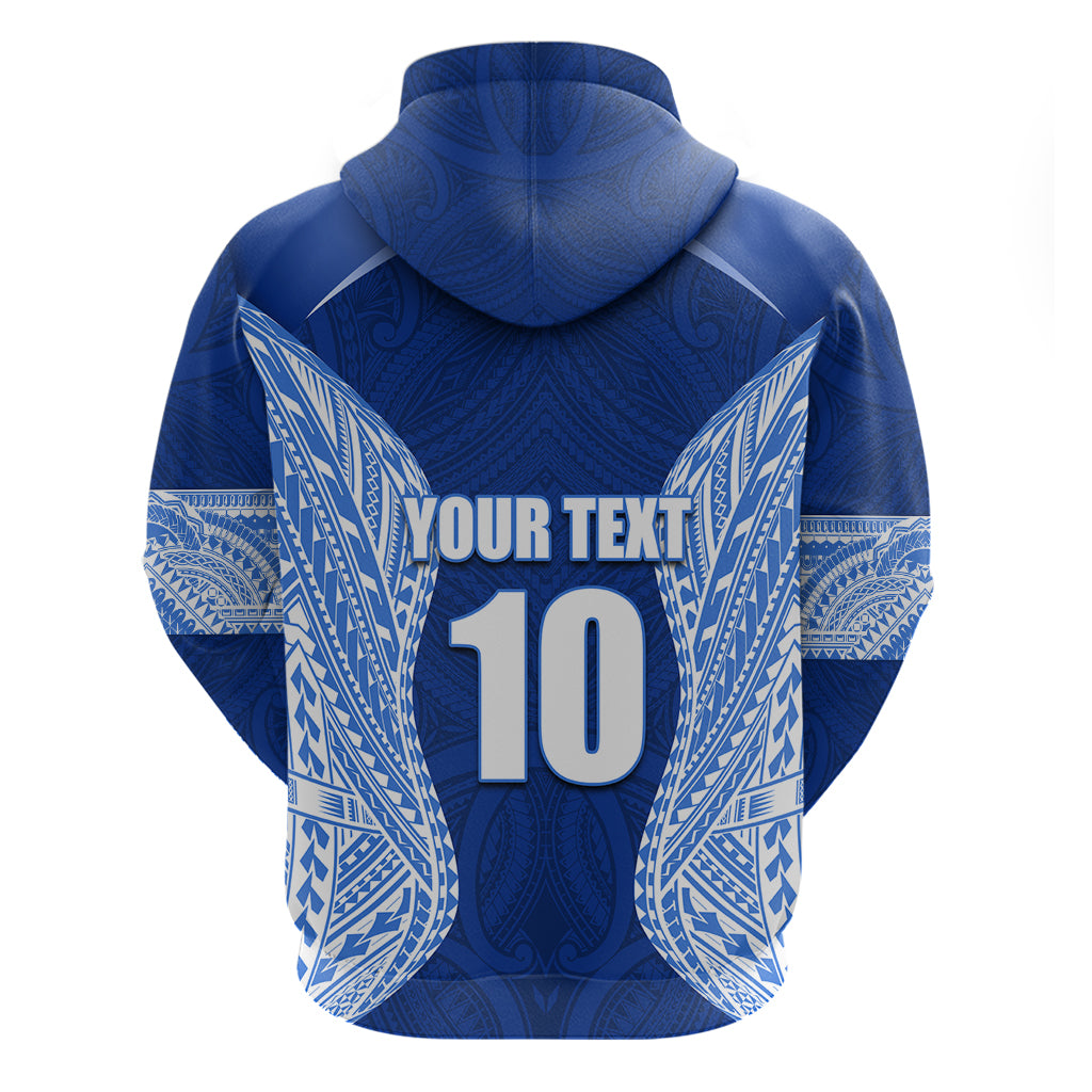 Custom Manu Samoa Rugby Hoodie Polynesian Tattoo LT03