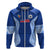 Custom Manu Samoa Rugby Zip Hoodie Polynesian Tattoo LT03