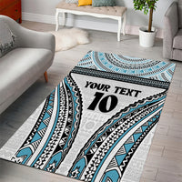 Custom Flying Fijians Rugby Area Rug Tapa Tribal Cloth