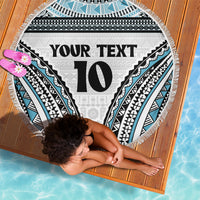 Custom Flying Fijians Rugby Beach Blanket Tapa Tribal Cloth