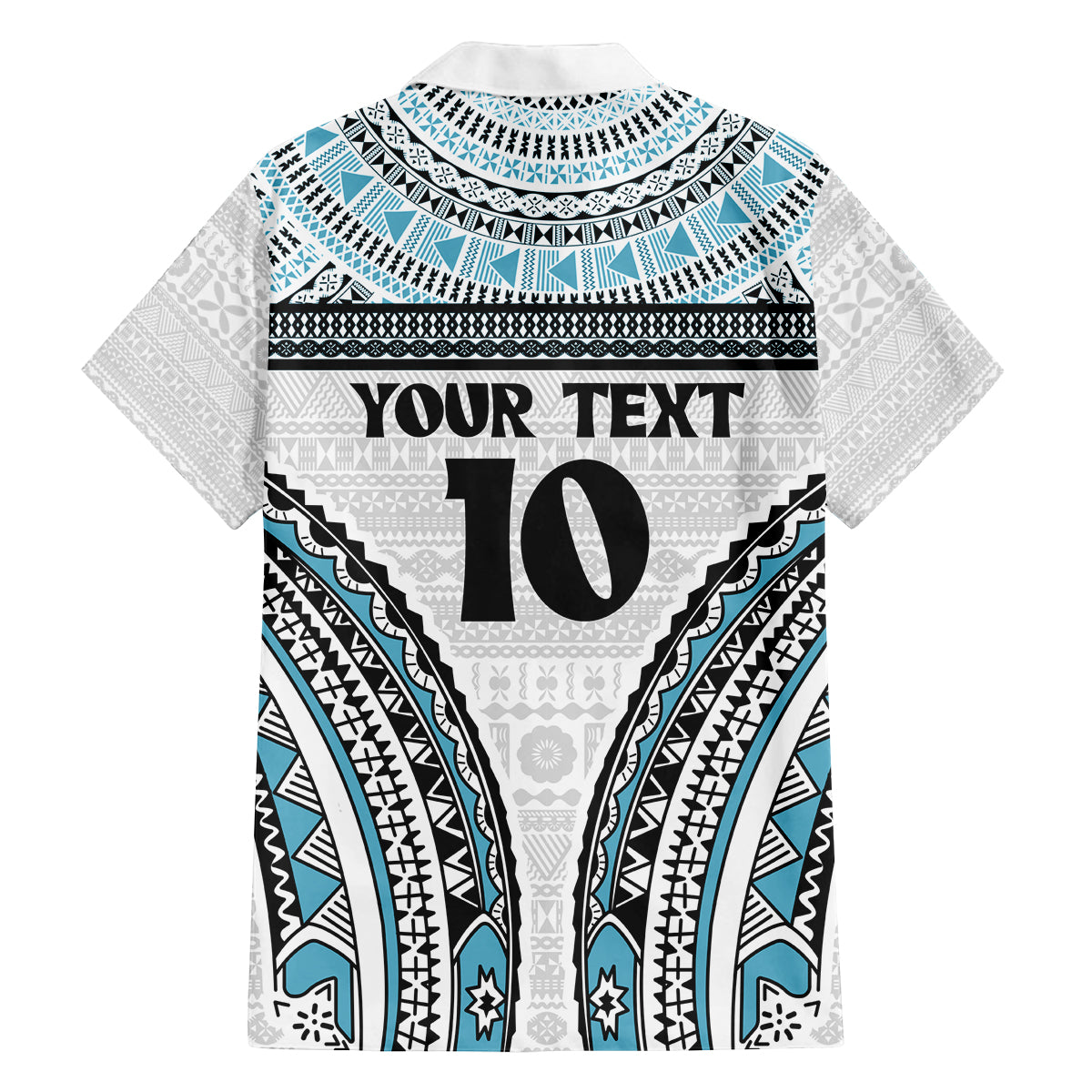 Custom Flying Fijians Rugby Family Matching Off Shoulder Short Dress and Hawaiian Shirt Tapa Tribal Cloth LT03 - Polynesian Pride
