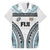 Custom Flying Fijians Rugby Hawaiian Shirt Tapa Tribal Cloth LT03 White - Polynesian Pride