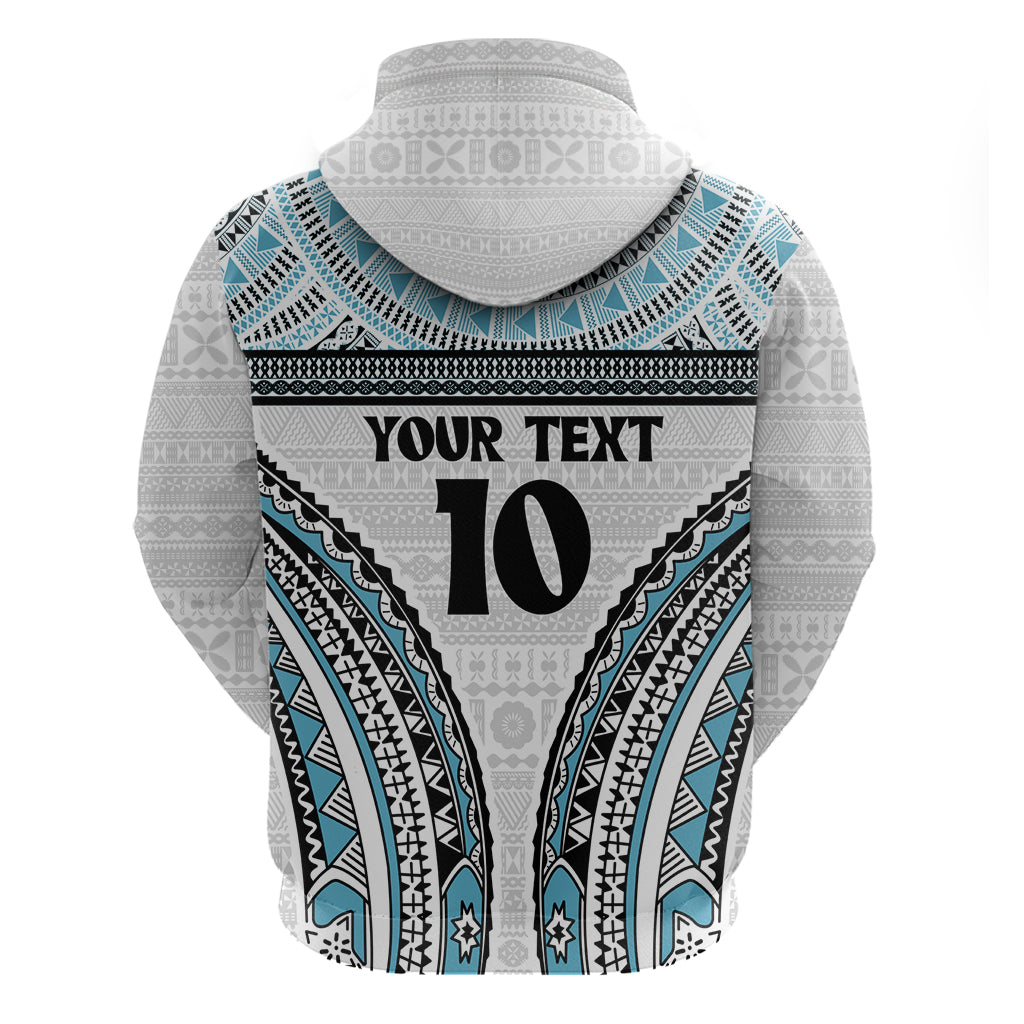 Custom Flying Fijians Rugby Hoodie Tapa Tribal Cloth LT03 - Polynesian Pride