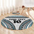 Custom Flying Fijians Rugby Round Carpet Tapa Tribal Cloth