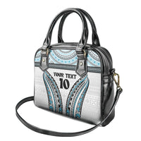 Custom Flying Fijians Rugby Shoulder Handbag Tapa Tribal Cloth