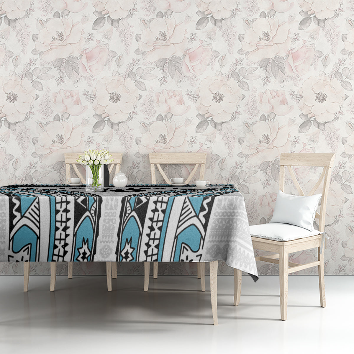 Custom Flying Fijians Rugby Tablecloth Tapa Tribal Cloth