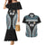 Custom Flying Fijians Rugby Couples Matching Mermaid Dress and Hawaiian Shirt Tapa Tribal Cloth Black Color LT03 Black - Polynesian Pride