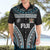 Custom Flying Fijians Rugby Hawaiian Shirt Tapa Tribal Cloth Black Color LT03 - Polynesian Pride