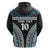 Custom Flying Fijians Rugby Hoodie Tapa Tribal Cloth Black Color LT03 - Polynesian Pride