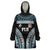 Custom Flying Fijians Rugby Wearable Blanket Hoodie Tapa Tribal Cloth Black Color LT03 One Size Black - Polynesian Pride