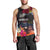 Kiribati Independence Day Men Tank Top Frigatebird and Plumeria Hibiscus Flower