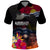 Kiribati Independence Day Polo Shirt Frigatebird and Plumeria Hibiscus Flower