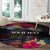 Personalised Kiribati Independence Day Round Carpet Frigatebird and Plumeria Hibiscus Flower