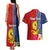 Kiribati Independence Day Couples Matching Tank Maxi Dress and Hawaiian Shirt Kiribati Map With Flag Color