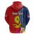 Kiribati Independence Day Hoodie Kiribati Map With Flag Color