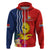 Kiribati Independence Day Hoodie Kiribati Map With Flag Color