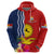 Kiribati Independence Day Hoodie Kiribati Map With Flag Color