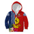 Kiribati Independence Day Kid Hoodie Kiribati Map With Flag Color