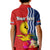 Kiribati Independence Day Kid Polo Shirt Kiribati Map With Flag Color