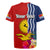 Kiribati Independence Day Rugby Jersey Kiribati Map With Flag Color