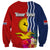 Kiribati Independence Day Sweatshirt Kiribati Map With Flag Color