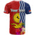 Kiribati Independence Day T Shirt Kiribati Map With Flag Color