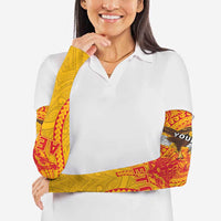 Personalized American Samoa Fautasi Race Arm Sleeves Aeto Pago Pago with Eagle Samoan Tribal Patterns