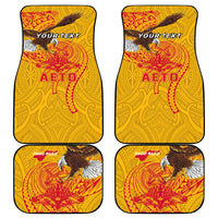 Personalized American Samoa Fautasi Race Car Mats Aeto Pago Pago with Eagle Samoan Tribal Patterns