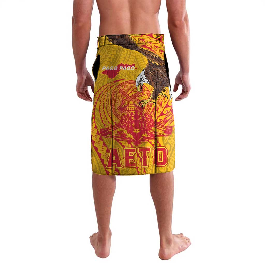 Personalized American Samoa Fautasi Race Lavalava Aeto Pago Pago with Eagle Samoan Tribal Patterns