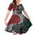 Tonga and New Zealand Together Family Matching Short Sleeve Bodycon Dress and Hawaiian Shirt Tongan Kupesi Ngatu Tattoo and Maori Paua Shell Pattern